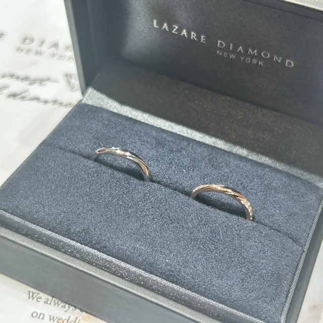 【ラザール ダイヤモンド(LAZARE DIAMOND)の口コミ】 色んなショップで結婚指輪を見させていただきましたが、最終的な決め手は…