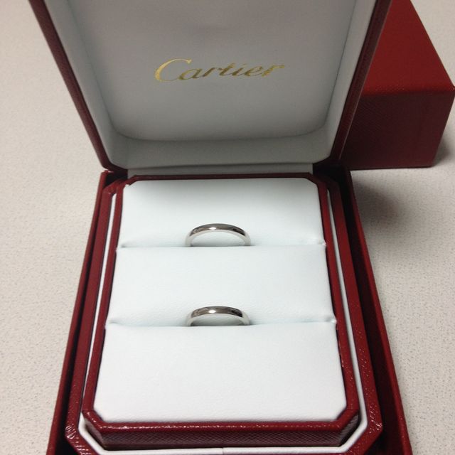 【カルティエ(Cartier)の口コミ】 カルティエが大好きで、腕時計がカルティエのタンクのため、結婚指輪もカ…