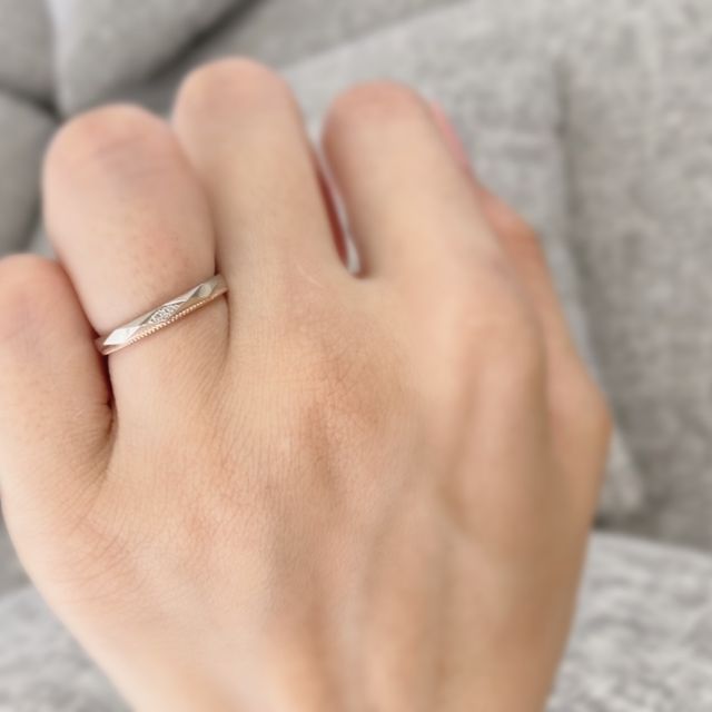 【JKPLANET(JKプラネット)の口コミ】 とにかくデザインが好きです！このダイアモンドカットが指輪にほどこされ…