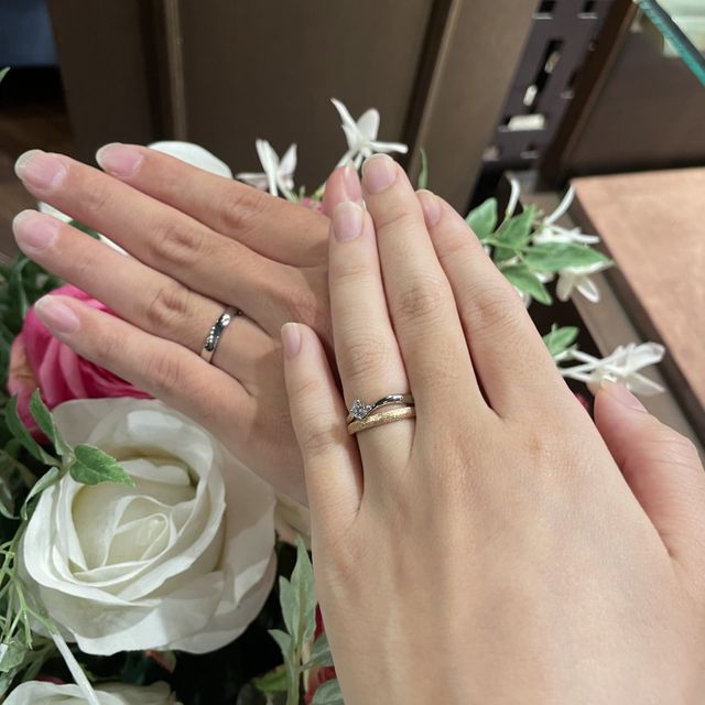 【TANZO.(鍛造指輪)の口コミ】 シンプルで付け心地がいいことから、普段指輪をつけない彼でもつけること…