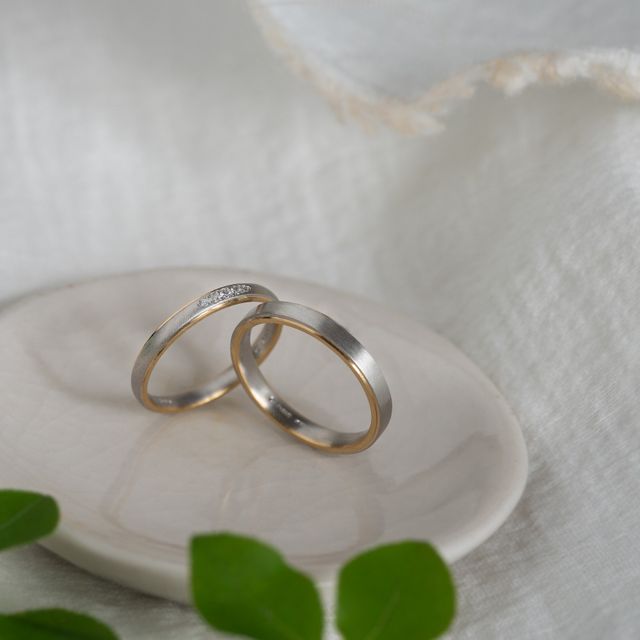 【Cayof(カヨフ)の口コミ】 結婚指輪を探していたらインスタでとっても素敵なデザインを見つけて、オ…