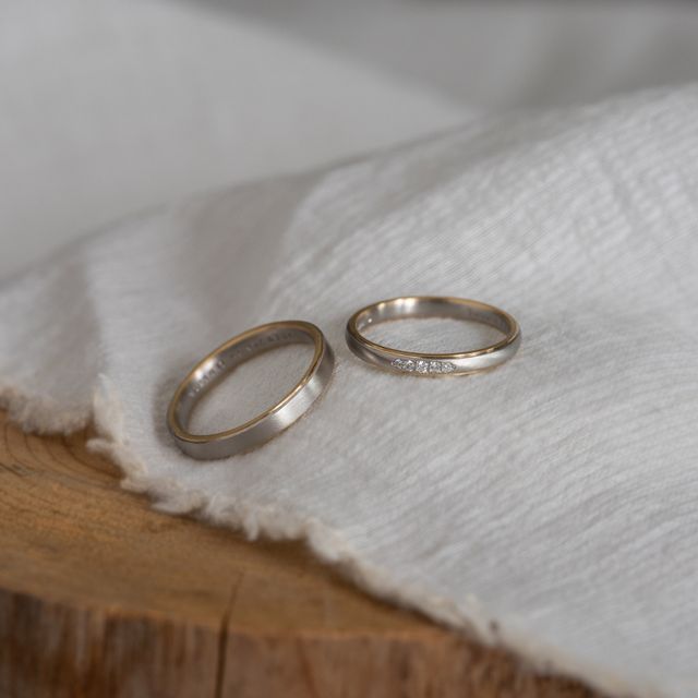 【Cayof(カヨフ)の口コミ】 結婚指輪を探していたらインスタでとっても素敵なデザインを見つけて、オ…