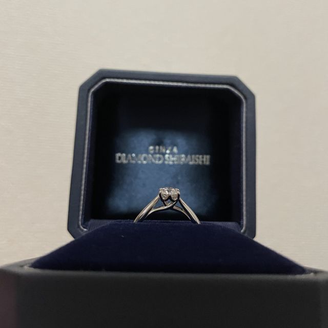 【銀座ダイヤモンドシライシの口コミ】 相手が私的にダイヤモンドリングを持っていたので、そのリングよりもカラ…