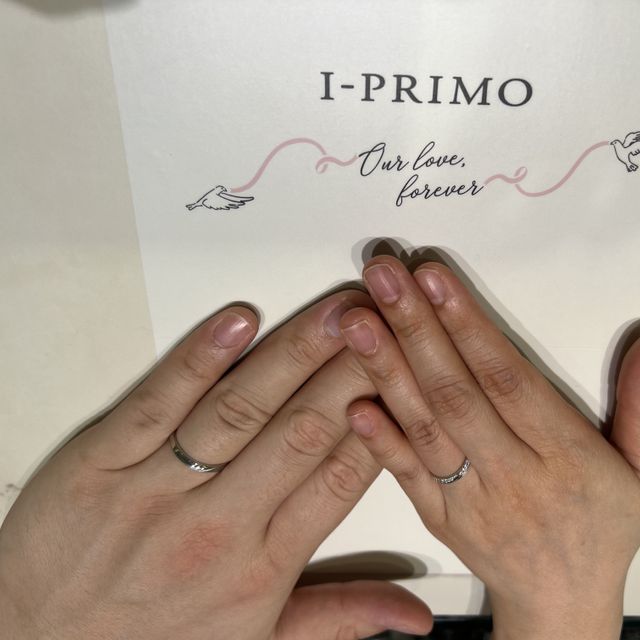 【アイプリモ(I-PRIMO)の口コミ】 指輪のデザインが1番よかったです。彼はマットのデザインがよかったので加…