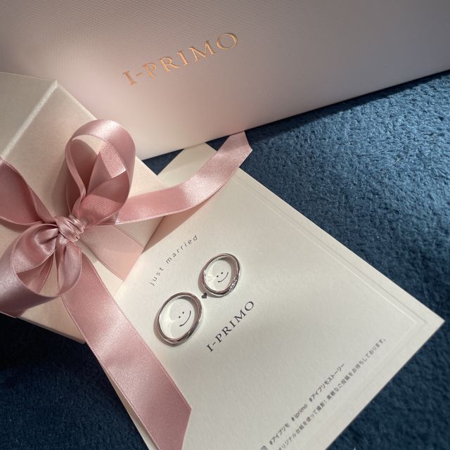 【アイプリモ(I-PRIMO)の口コミ】 様々なデザインのものを試着させて頂き、その中で二人ともこのデザインを…