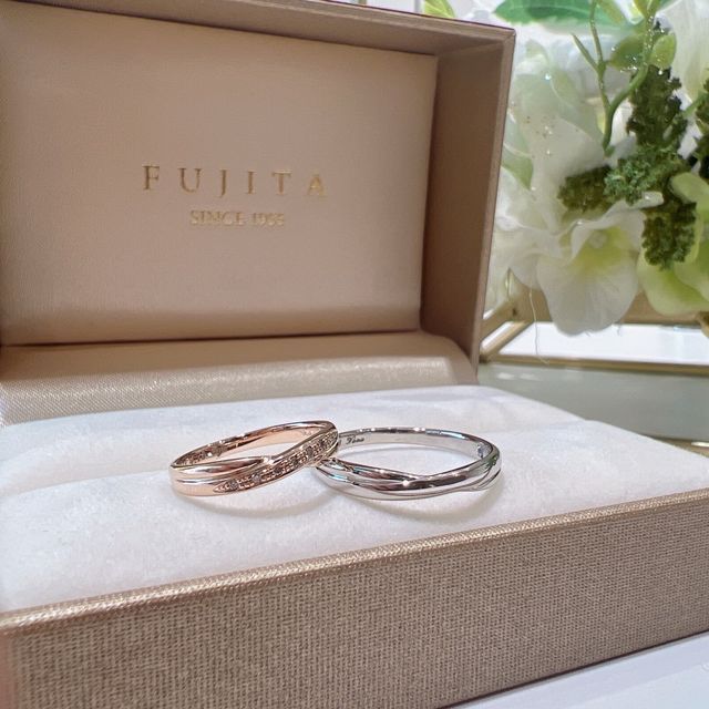 【Bridal Jewelry Fujita(ブライダルジュエリーフジタ)の口コミ】 指輪のデザインがすごく気に入ったし完成後の指輪はすごく想像を超えるぐ…