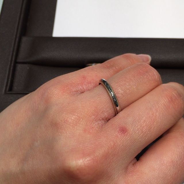 【アイプリモ(I-PRIMO)の口コミ】 飽きのこないデザインだし、ミル打ちが可愛くて好きだったから！プラチナ…