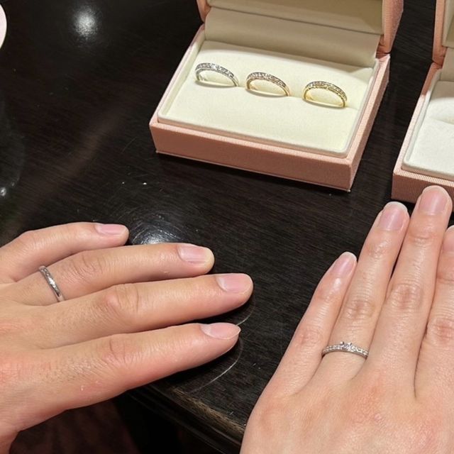 【ケイウノ ブライダル(K.UNO BRIDAL)の口コミ】 この指輪のおすすめポイントは、なんといってもミッキーが付いていること…