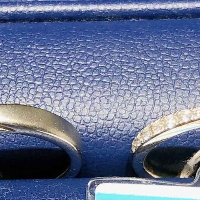 【銀座ダイヤモンドシライシの口コミ】 キラキラと輝くエタニティリングでありながら、きちんと男性リングとのペ…