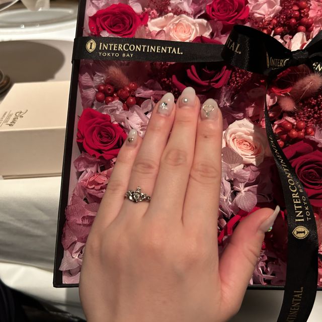 【ケイウノ ブライダル(K.UNO BRIDAL)の口コミ】 リトルマーメイドが大好きでアリエルモチーフの指輪が欲しくそれを知って…