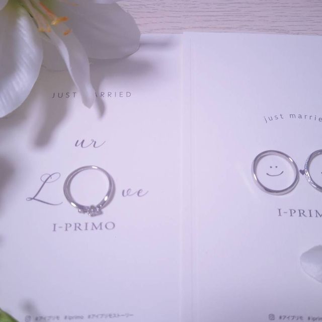 【アイプリモ(I-PRIMO)の口コミ】 デザインを重視し婚約指輪と重ね付けをした時に合うかどうかを吟味しまし…
