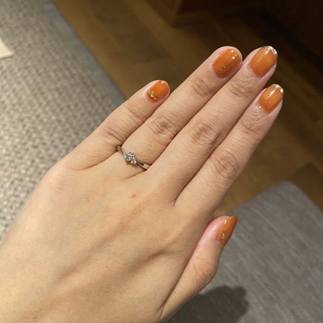 【4℃ BRIDAL(ヨンドシーブライダル)の口コミ】 形が可愛い。と買ってくれた本人は言ってました（笑）実際にもらってみて…