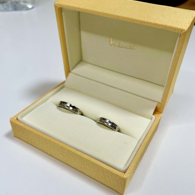 【ケイウノ ブライダル(K.UNO BRIDAL)の口コミ】 デザインを自分で変えれる。世界に一つだけの指輪が作れる。他と被りたく…