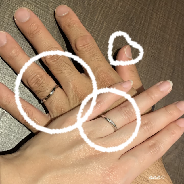 【銀座ダイヤモンドシライシの口コミ】 ネットで事前に見てはいましたが、実際の指輪のつけ心地の良さとデザイン…