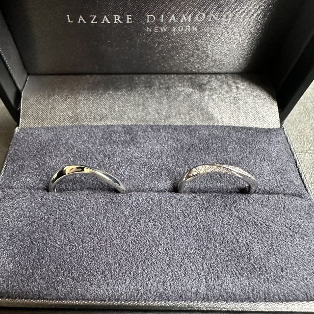 【ラザール ダイヤモンド(LAZARE DIAMOND)の口コミ】 デザインに一目惚れして選びました！また指輪の名前や由来にもこだわり、…