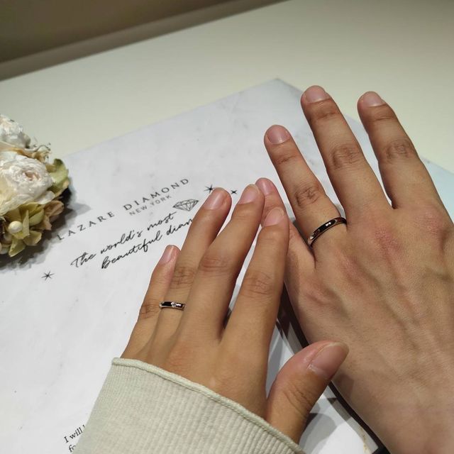 【ラザール ダイヤモンド(LAZARE DIAMOND)の口コミ】 色々なところですごい個性的な指輪ばっかり試着して、悩み過ぎた結果、ザ…