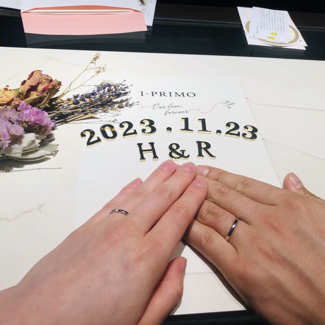 【アイプリモ(I-PRIMO)の口コミ】 デザインと着け心地で一目惚れでした。彼との好みで派手すぎず、でも安っ…