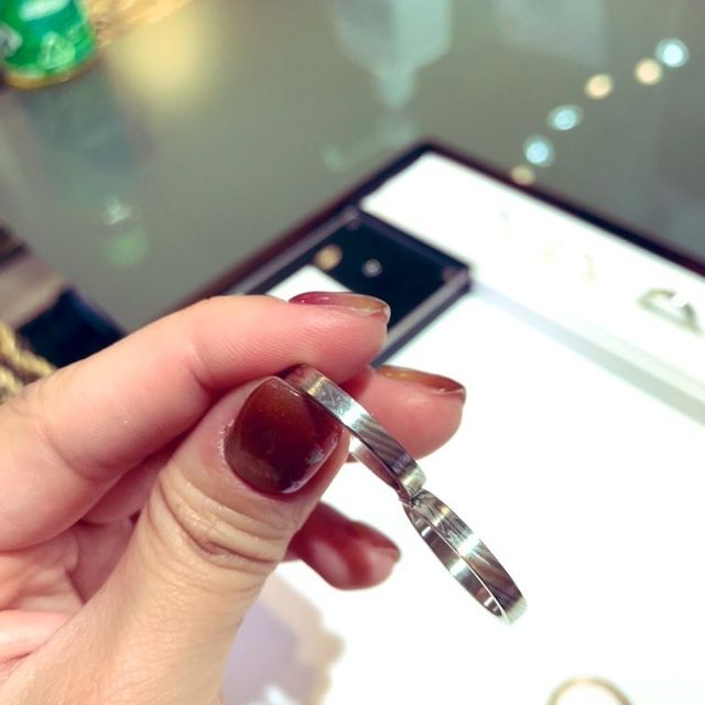 【杢目金屋(もくめがねや)の口コミ】 木目金という他にはない独特の技法で作られる木目模様がとても素敵な指輪…