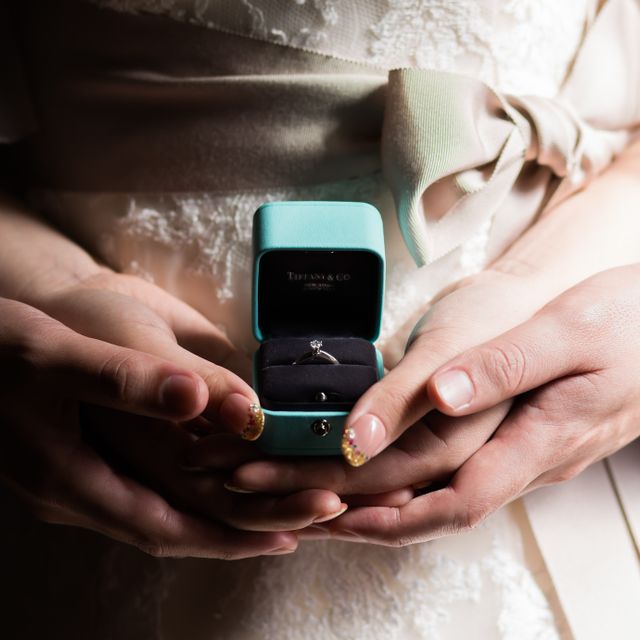 【ティファニー(Tiffany & Co.)の口コミ】 まずはブランド！笑
絶対ティファニーがいいと前から言っていたので旦那さ…