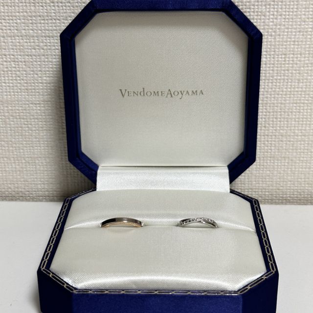 【ヴァンドーム青山(VENDOME AOYAMA)の口コミ】 どのデザインも素敵でした。
彼はコンビネーションにこだわって探していた…