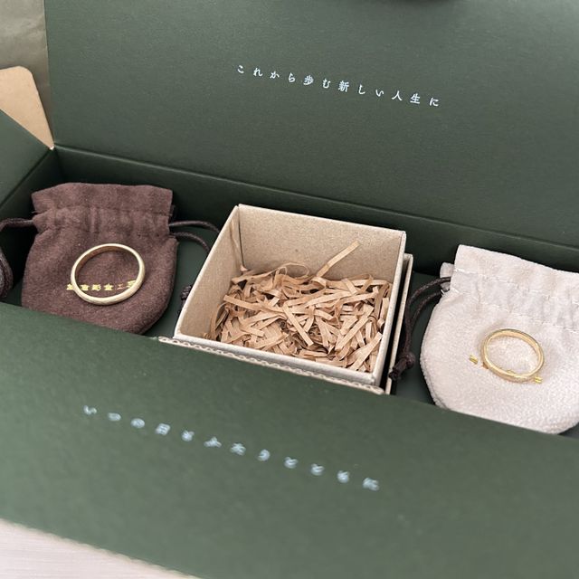 【鎌倉彫金工房の口コミ】 ブランドに興味のない二人だったので、思い出に残るよう手作りにしようと…