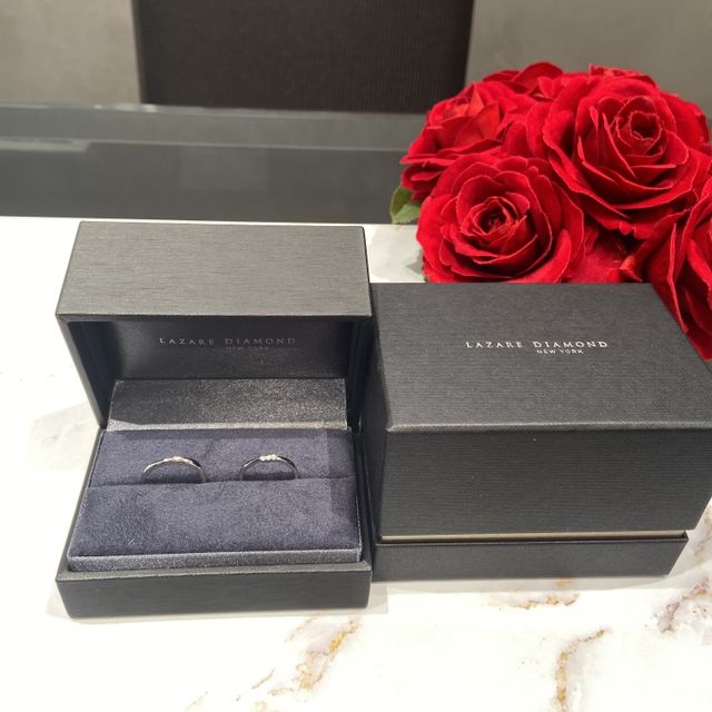 【ラザール ダイヤモンド(LAZARE DIAMOND)の口コミ】 指輪のデザインもたくさんあり、迷って迷って選びました。優柔不断な私で…