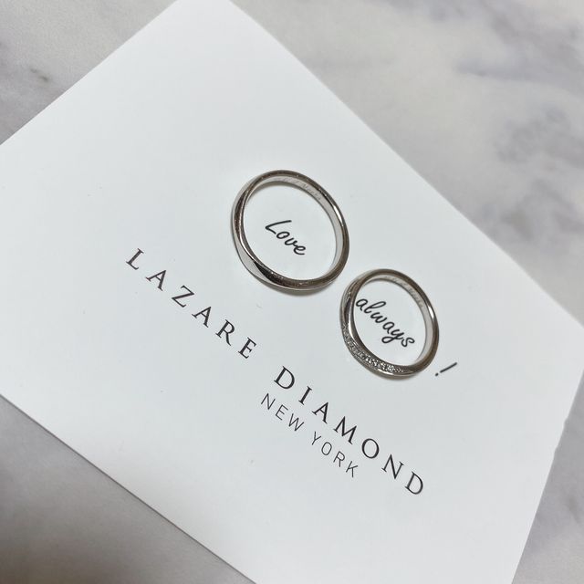 【ラザール ダイヤモンド(LAZARE DIAMOND)の口コミ】 様々な形の指輪を試着しましたが、着け心地、デザイン性が1番しっかりきた…