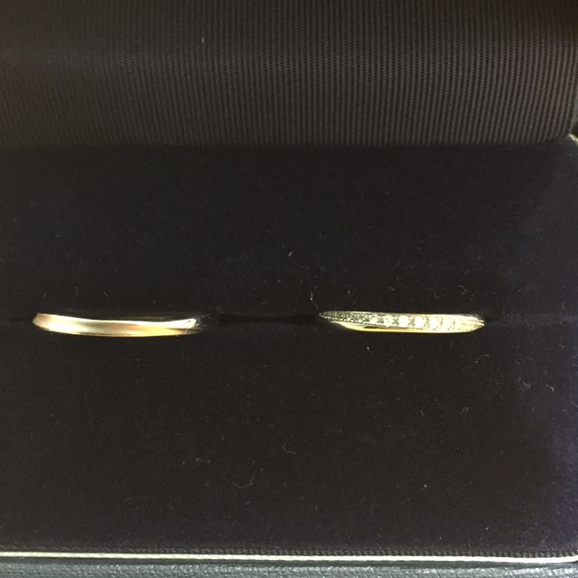 【銀座ダイヤモンドシライシの口コミ】 キラキラしていて綺麗なところ。新婦のウェーブにダイヤモンドがはいって…