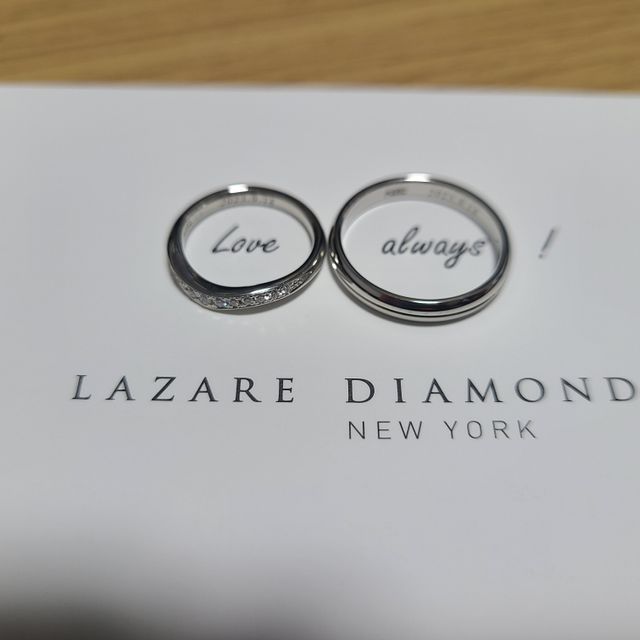 【ラザール ダイヤモンド(LAZARE DIAMOND)の口コミ】 こちらに伺うまで、２店舗見て周り、ある程度好きなデザインが固まり、ネ…