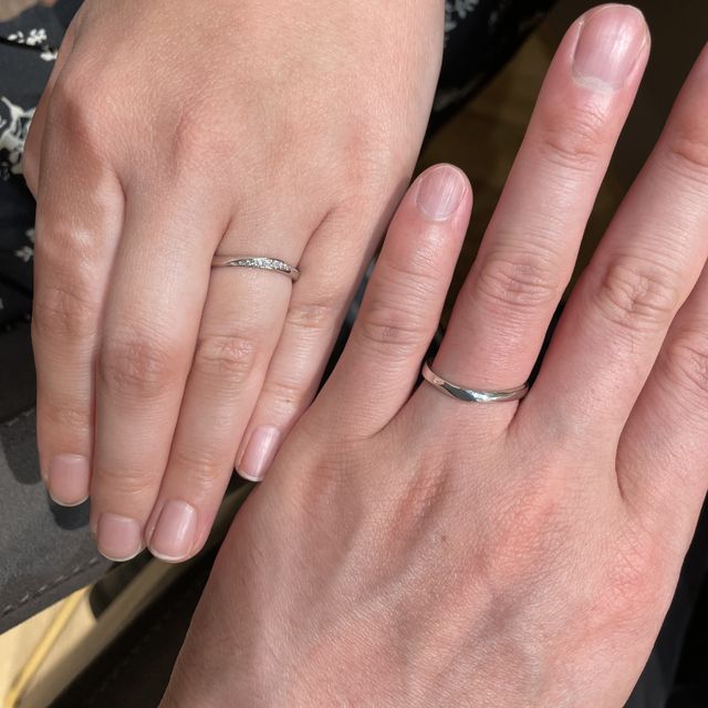 【銀座ダイヤモンドシライシの口コミ】 男性とセットで合わせることができるので、おすすめです。また、デザイン…