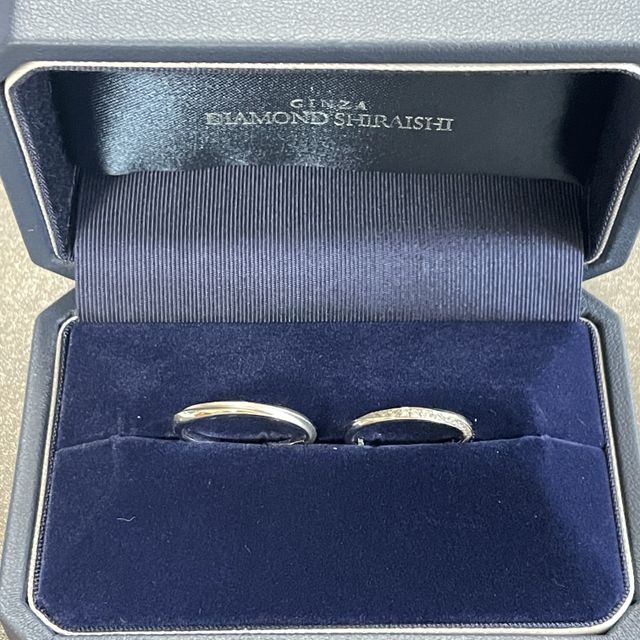 【銀座ダイヤモンドシライシの口コミ】 シンプルで、飽きないような指輪のデザインを探していました。このリング…