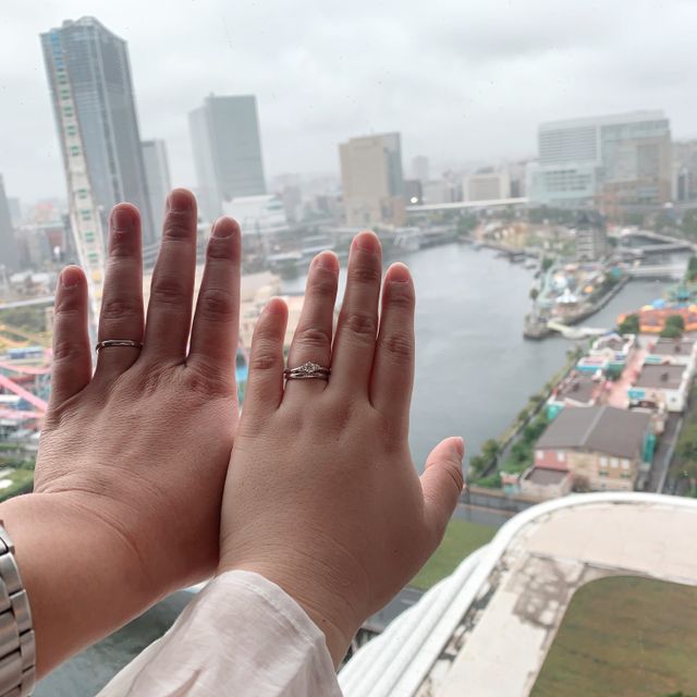 【銀座ダイヤモンドシライシの口コミ】 指輪のデザインはとにかくシンプルなものが良いと思ってました！いろんな…