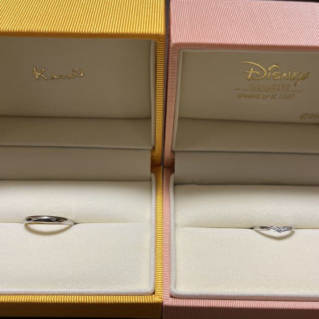 【ケイウノ ブライダル(K.UNO BRIDAL)の口コミ】 自分用はシンプルなものにしようと考えていたのですが
太さのサイズもあり…