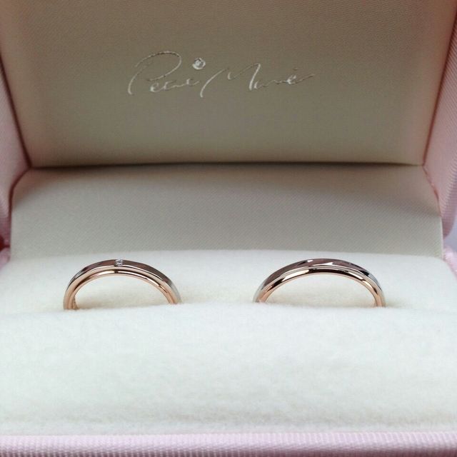 【Petit Marie(プチマリエ)の口コミ】 わたし個人の好みですが、アクセサリーはピンクゴールドが好きで結婚指輪…