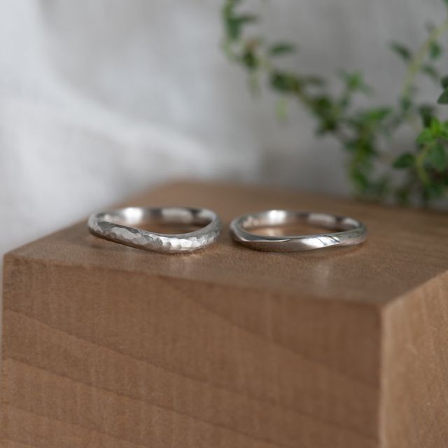 【Cayof(カヨフ)の口コミ】 2人で好みのデザインがバラバラだったので既製品ではなく、オーダーで作り…