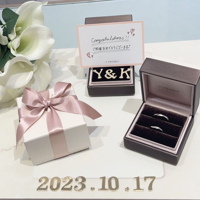 【アイプリモ(I-PRIMO)の口コミ】 人と被らないデザインが良くて、色んな指輪を見させていただいた中で個性…