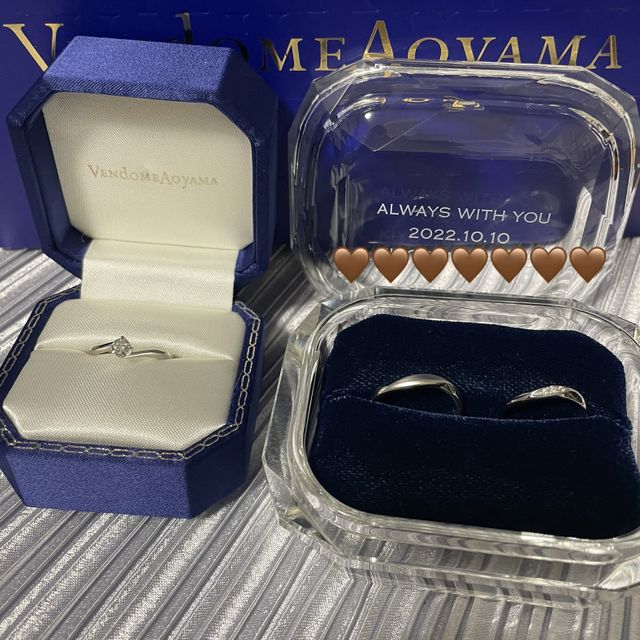 【ヴァンドーム青山(VENDOME AOYAMA)の口コミ】 婚約指輪は買う予定がなかったですが、価格が予算内で欲しいデザインがあ…