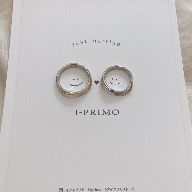 【アイプリモ(I-PRIMO)の口コミ】 結婚指輪のイメージがシルバーリングのイメージが強かったのですが、実際…