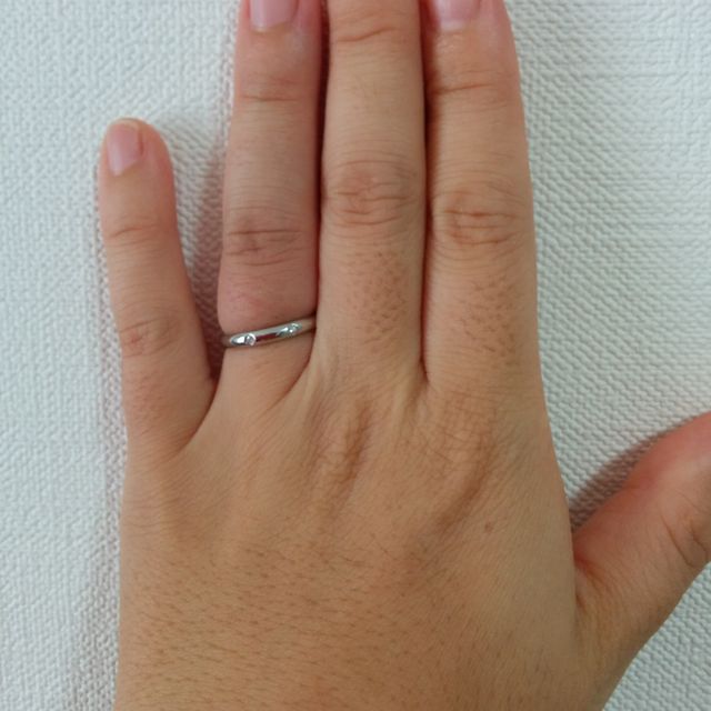 【カルティエ(Cartier)の口コミ】 始めはシンプルな指輪ではなく、フルエタニティリングをマリッジリングに…