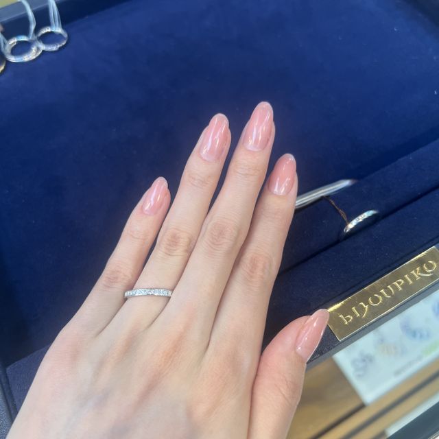 【BIJOUPIKO(ビジュピコ)の口コミ】 ハーフエタニティがで探していて、なおかつプラチナ素材の指輪で探してい…