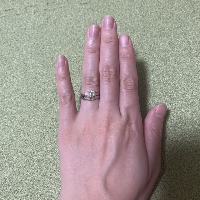 【ケイウノ ブライダル(K.UNO BRIDAL)の口コミ】 祖母のダイヤモンドをリメイクして婚約指輪を作りたかったため、婚約指輪…