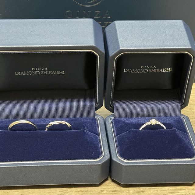 【銀座ダイヤモンドシライシの口コミ】 デザインは、シンプルながらにしてとても上品です。ダイヤモンドの輝きの…