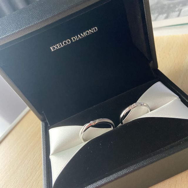 【エクセルコダイヤモンド(EXELCO DIAMOND)の口コミ】 決め手はなんと言ってもデザイン。接客当初指輪探しに緊張し、そこまでこ…