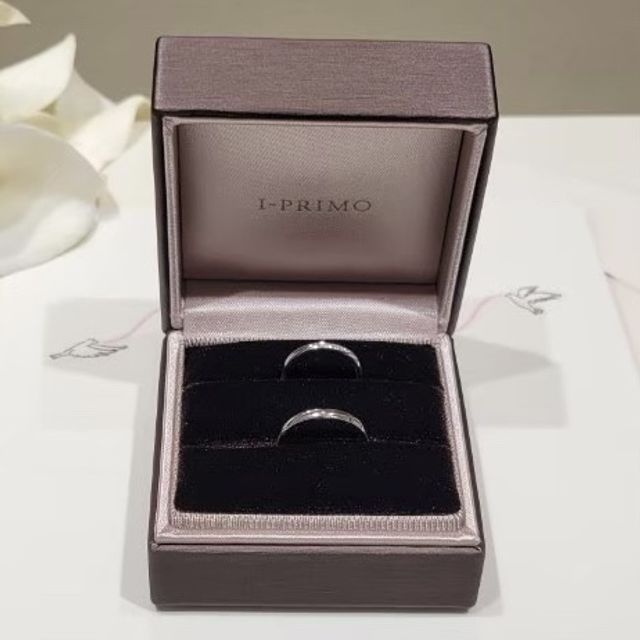 【アイプリモ(I-PRIMO)の口コミ】 いくつも試着をして、指馴染みのいい指輪に決めました。悩みに悩んだ結果…