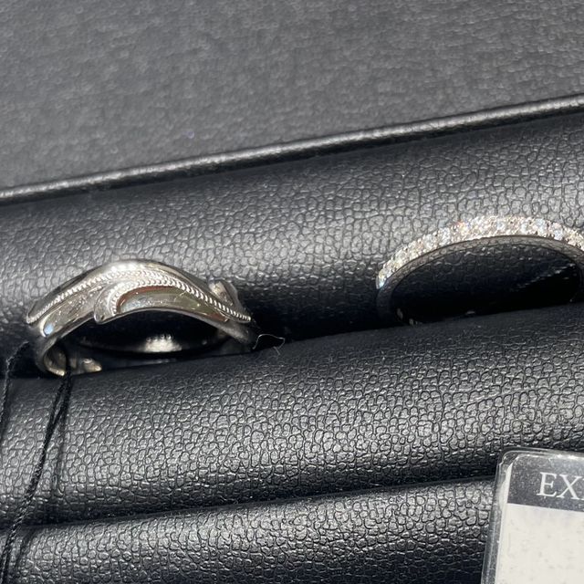 【エクセルコダイヤモンド(EXELCO DIAMOND)の口コミ】 主人は個性的なデザインが好きなので、ベビのデザインの指輪があり、嬉し…