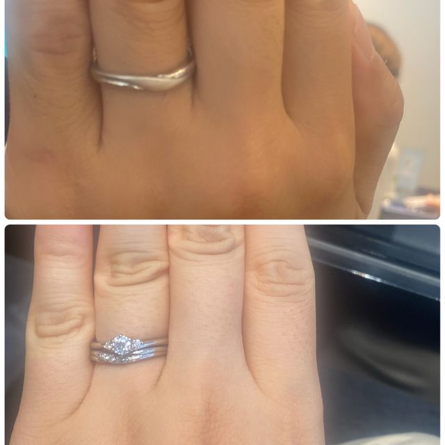 【銀座ダイヤモンドシライシの口コミ】 決めては着けやすさでした。他のお店も試着へ行きましたが、断トツ着用感…