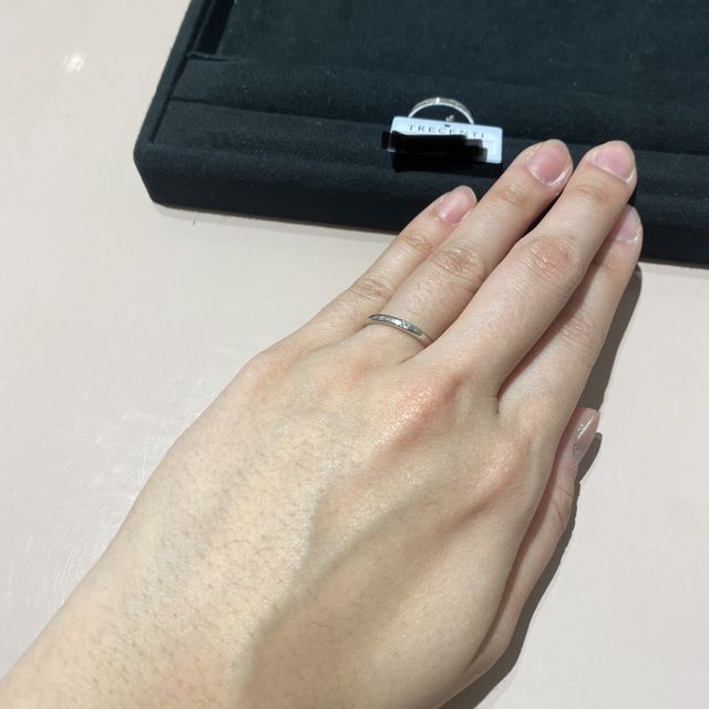 【TRECENTI(トレセンテ)の口コミ】 付け心地にとてもこだわっているというお話があった通り、つけるときはも…