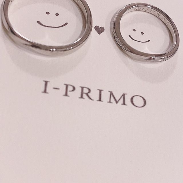 【アイプリモ(I-PRIMO)の口コミ】 婚約指輪と結婚指輪をセットで着けた時の見映えと、着けている感覚がほと…