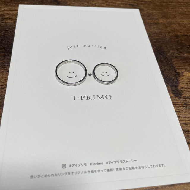 【アイプリモ(I-PRIMO)の口コミ】 婚約指輪をアイプリモで頂いたので、合わせてつけられるような結婚指輪が…