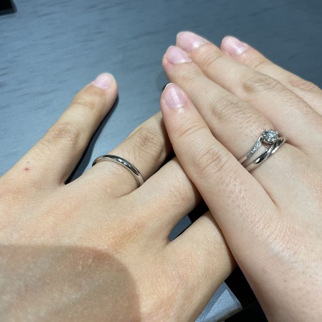 【出雲結(いずもゆい)の口コミ】 SNSで見つけ、お店に行きました。実物を見てみると指輪のデザインがシンプ…
